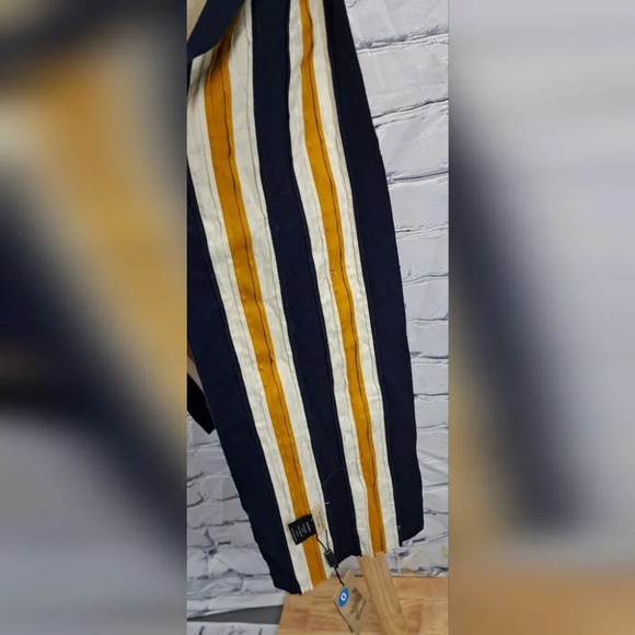 NWT Burberry Scarf Balaton Fabric Striped Multicolor Unisex 81" x 9.5" - Picture 14 of 14